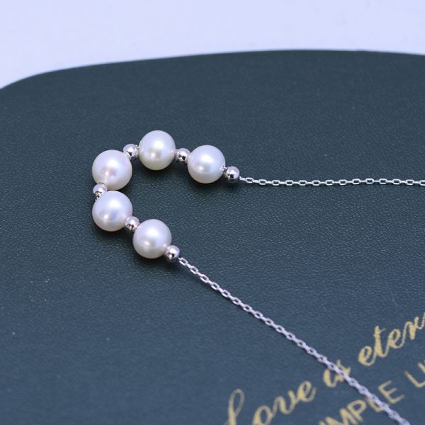 s925 silver pearl necklace