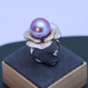925 sterling silver pearl rings