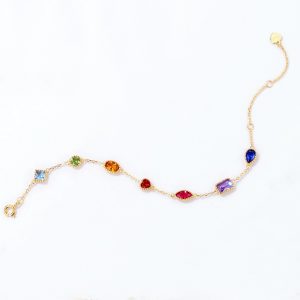 colorful zirconia bracelet