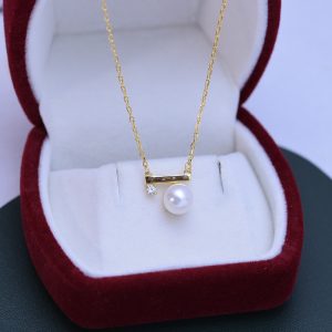 s925 sterling silver pearl necklace